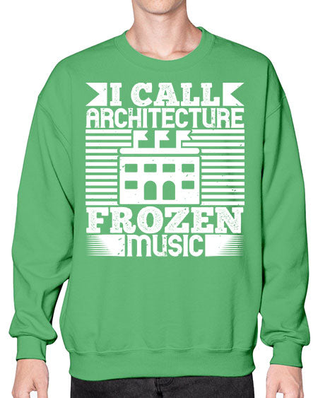 I call architecture frozen music Style 189# - architect- Sweatshirt - Crew