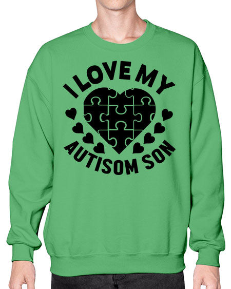 I love my Style 45# - autism- Sweatshirt - Crew