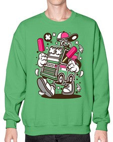 Ice Cream Truck 1173# - ice cream- Sweatshirt - Crew