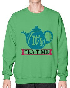 Its Tea Time 1240# - tea- Sweatshirt - Crew