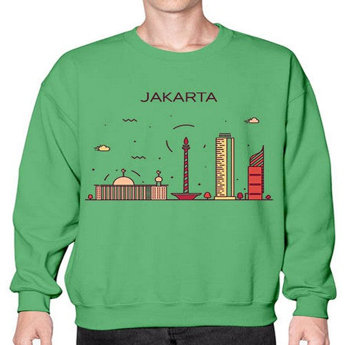 Jakarta 985# - cities- Sweatshirt - Crew