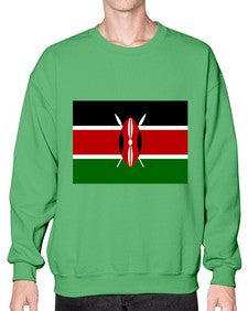 Kenya 1047# - world flags- Sweatshirt - Crew