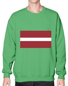 Latvia 1117# - world flags- Sweatshirt - Crew