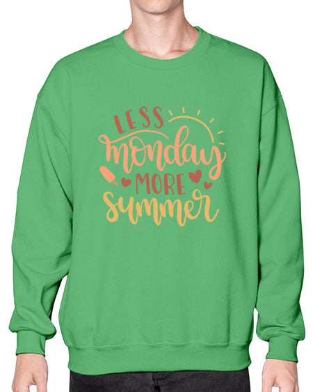 Less monday more summer 90# - summer- Sweatshirt - Crew