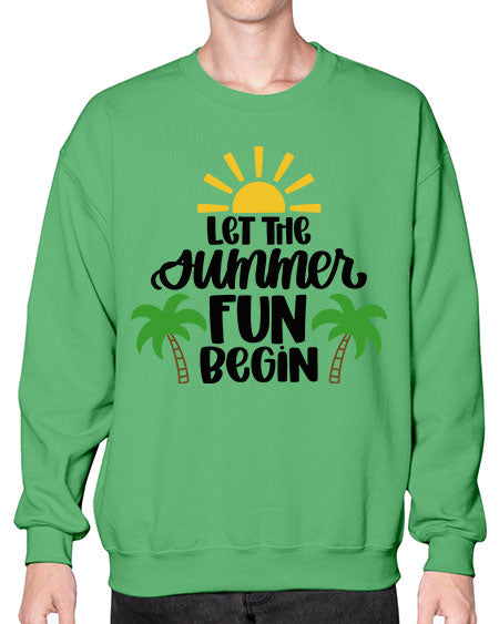 Let The Summer Fun Begin Style 35# - summer- Sweatshirt - Crew