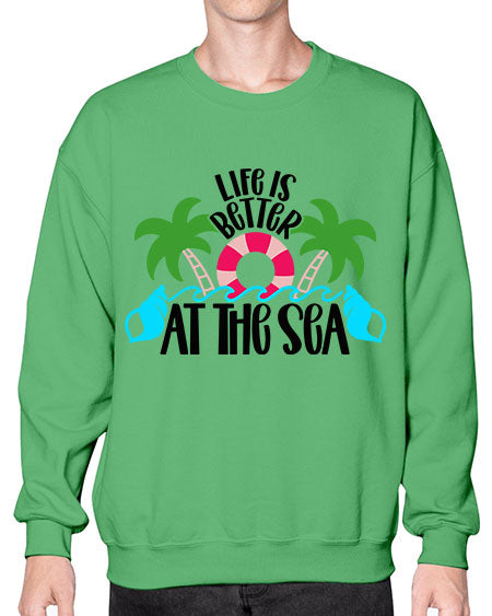 Life Is Better At The Sea Style 32# - summer- Sweatshirt - Crew