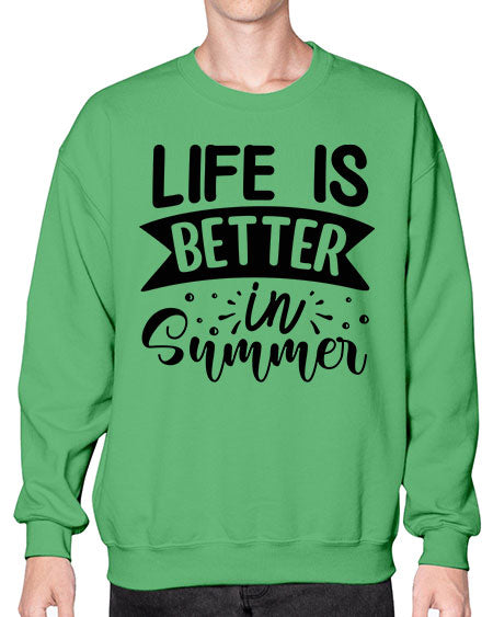 Life is better in Summer 01# - summer- Sweatshirt - Crew