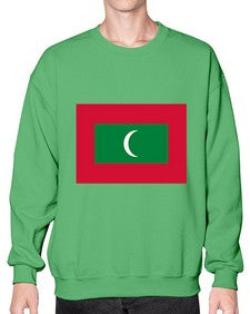 Maldives 1219# - world flags- Sweatshirt - Crew