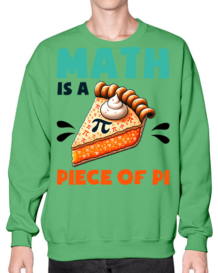 Math Is A Piece Of 15# - pi- Sweatshirt - Crew
