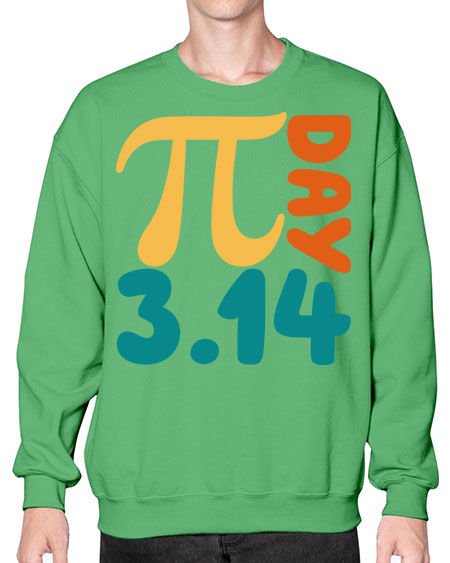 Metal Poster Pi Day Math 30# - pi- Sweatshirt - Crew