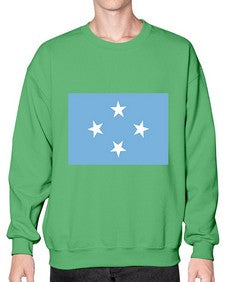 Micronesia 1293# - world flags- Sweatshirt - Crew