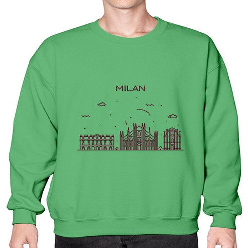 Milan 1294# - cities- Sweatshirt - Crew