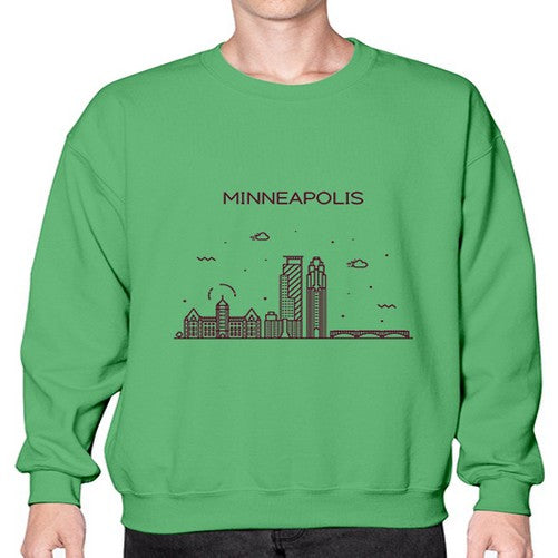 Minneapolis 1305# - cities- Sweatshirt - Crew
