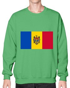 Moldova 1332# - world flags- Sweatshirt - Crew