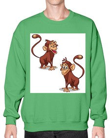 Monkey 175# - cartoon general- Sweatshirt - Crew