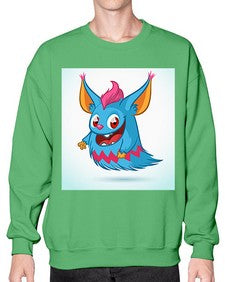 Monster 179# - cartoon animals- Sweatshirt - Crew