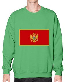 Montenegro 1344# - world flags- Sweatshirt - Crew