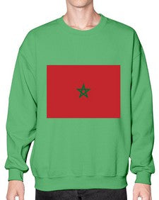 Morocco 1351# - world flags- Sweatshirt - Crew