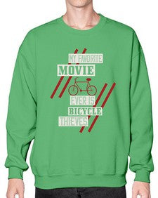 My favorite movie ever is Bicycle Thieves 1# - bicycle- Sweatshirt - Crew