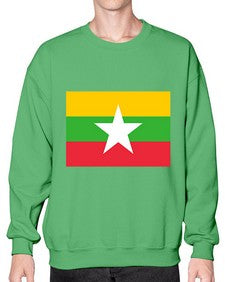 Myanmar 1398# - world flags- Sweatshirt - Crew