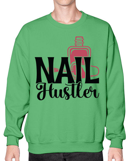 Nail Hustler 1124# - nail tech- Sweatshirt - Crew