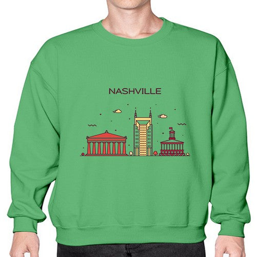 Nashville 1417# - cities- Sweatshirt - Crew