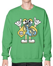 Nervous kebab 196# - cartoon food- Sweatshirt - Crew