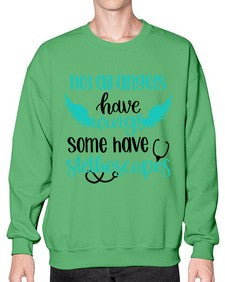 Not All Angels Have Style Style 1134# - nurse- Sweatshirt - Crew