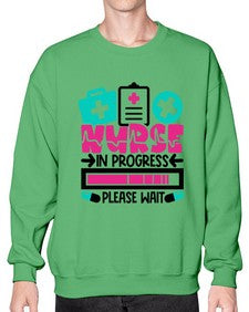 Nurse In Progress Please Wait Style Style 1160# - nurse- Sweatshirt - Crew