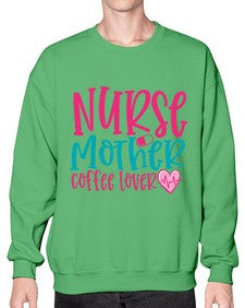 Nurse Mother Coffee Lover Style 1185# - nurse- Sweatshirt - Crew
