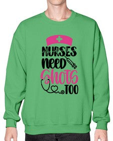 Nurses Need Shots Too Style Style 1252# - nurse- Sweatshirt - Crew