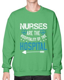 Nurses are the hospitality of the hospital Style 1233# - nurse- Sweatshirt - Crew