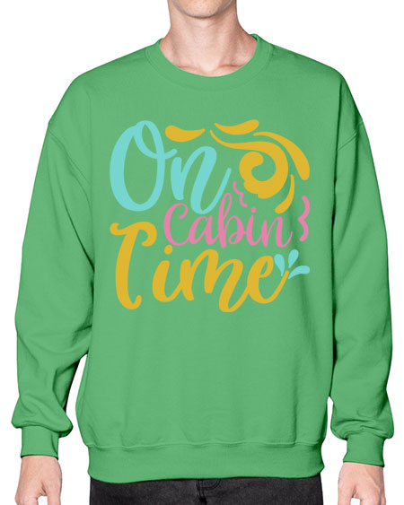 ON CABIN TIME Style 59# - summer- Sweatshirt - Crew