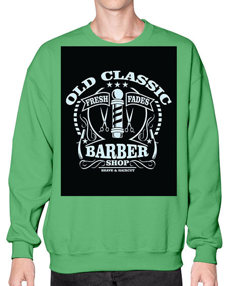 Old Classic Barber1284# - barber- Sweatshirt - Crew