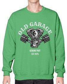 Old garage 53# - motorcycle- Sweatshirt - Crew