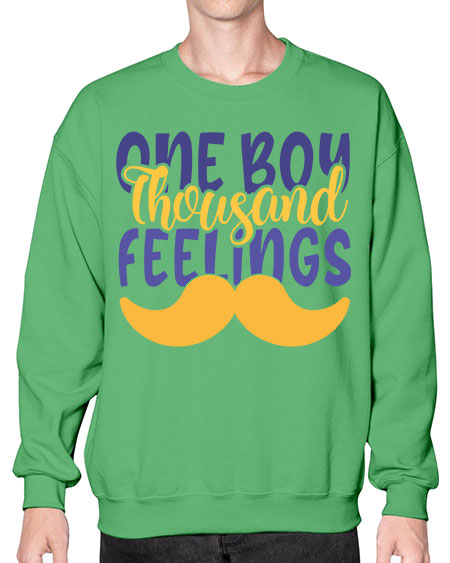 One Boy Thousand Feelings Style 173# - baby- Sweatshirt - Crew