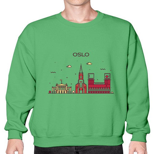 Oslo 1554# - cities- Sweatshirt - Crew