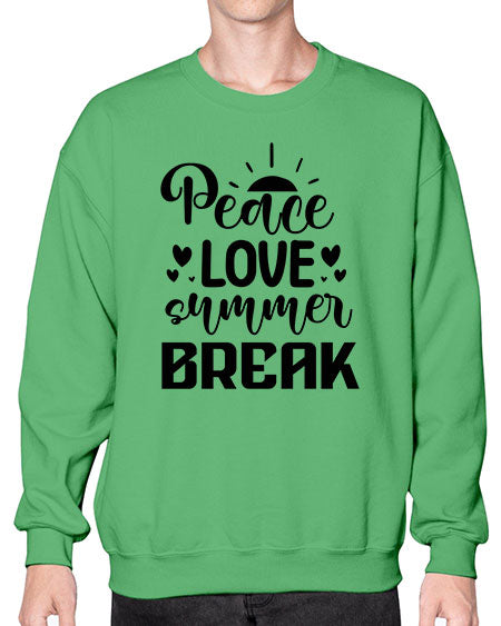 Peace love summer break 01# - summer- Sweatshirt - Crew