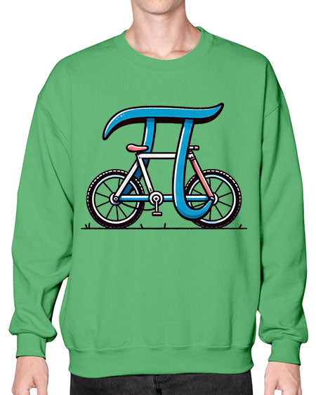 Pi Bicycle Sublimation Design 33# - pi- Sweatshirt - Crew