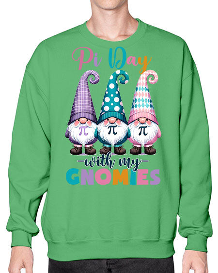 Pi Day Gnomies Funny Teacher 18# - pi- Sweatshirt - Crew