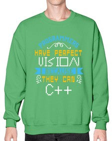 Programmers have perfect vision 18# - computer- Sweatshirt - Crew