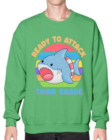 Ready to Attack third Grade 715# - third grade- Sweatshirt - Crew