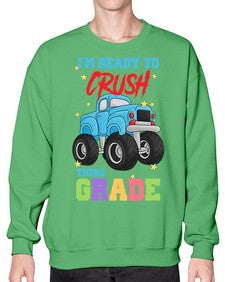 Ready to Crush third Grade 722# - third grade- Sweatshirt - Crew