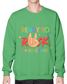 Ready to Rock third Grade 737# - third grade- Sweatshirt - Crew