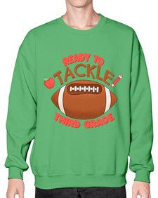Ready to tackle third Grade 747# - third grade- Sweatshirt - Crew