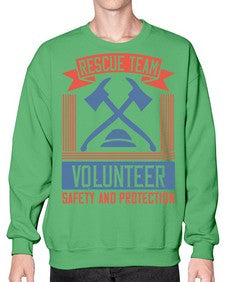 Rescue Team Volunteer Safety And Protection Style 33# - volunteer- Sweatshirt - Crew