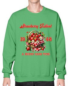 Retro Berry Strawberry Festival 1503# - strawberry- Sweatshirt - Crew
