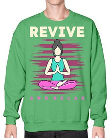 Revive and Relax 500# - yoga- Sweatshirt - Crew