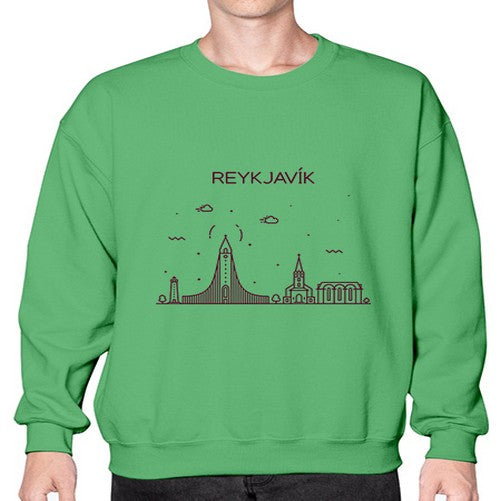Reykjavik 1716# - cities- Sweatshirt - Crew