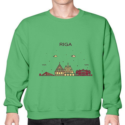 Riga 1729# - cities- Sweatshirt - Crew